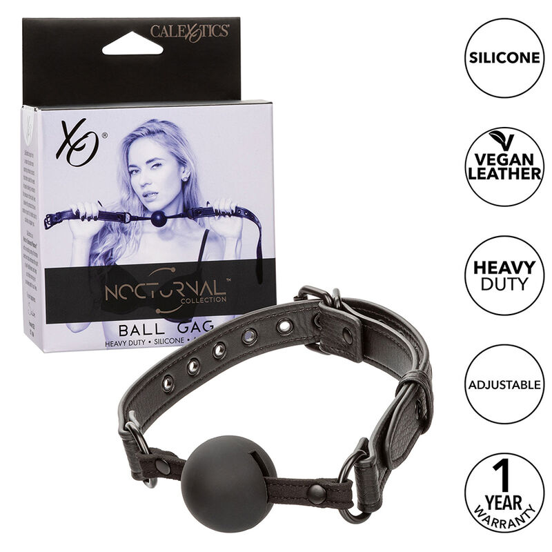 img_185756_97c7e405fbb8fc4ac30c3d170f975008_1.jpg CALEXOTICS - NOCTURNAL BALL GAG SILICONE NERO - immagine 1