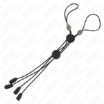 KINK - MORSETTI PER CAPEZZOLI CON ELASTICO NERO